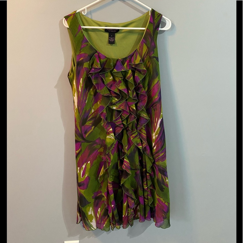 Multi Color Sleeveless Dress Size 8